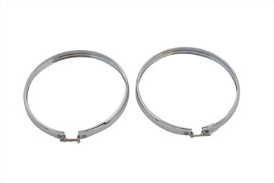 5-3/4 Headlamp Chrome Outer Rim Set