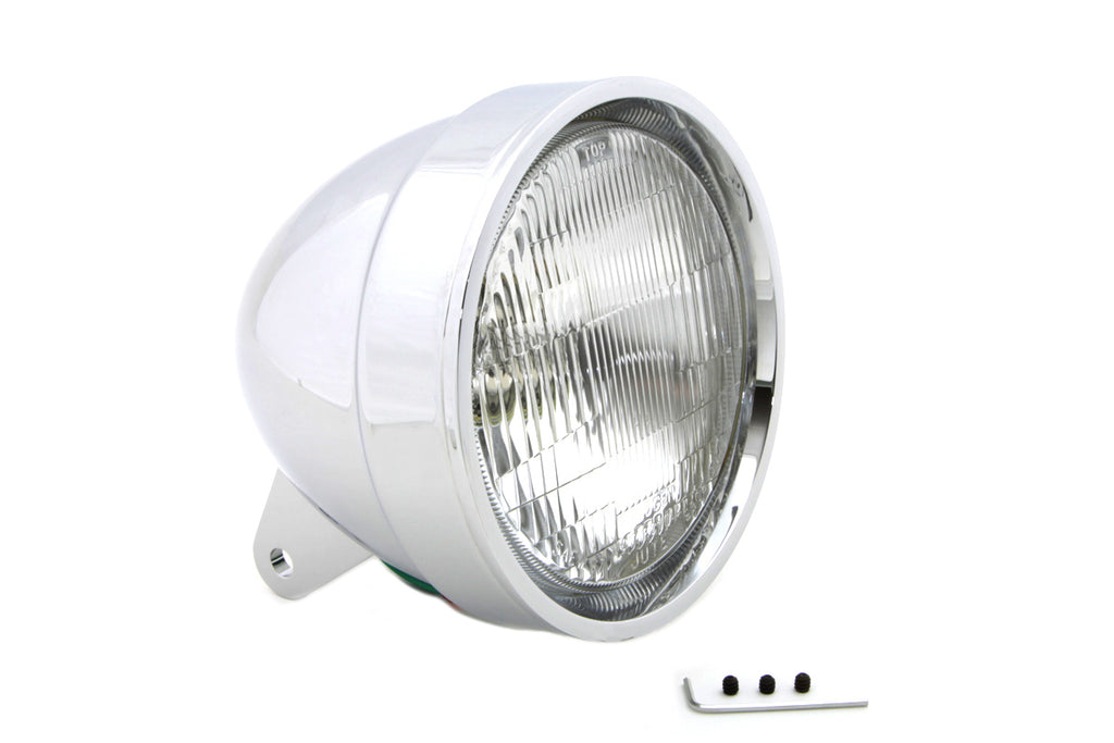 5-3/4 Spring Fork Style Billet Headlamp