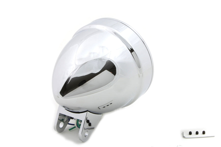 5-3/4 Spring Fork Style Billet Headlamp