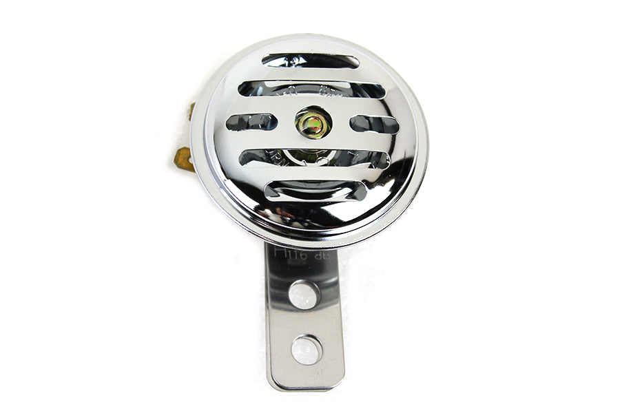 Slotted Style 12 Volt Mini Horn Chrome