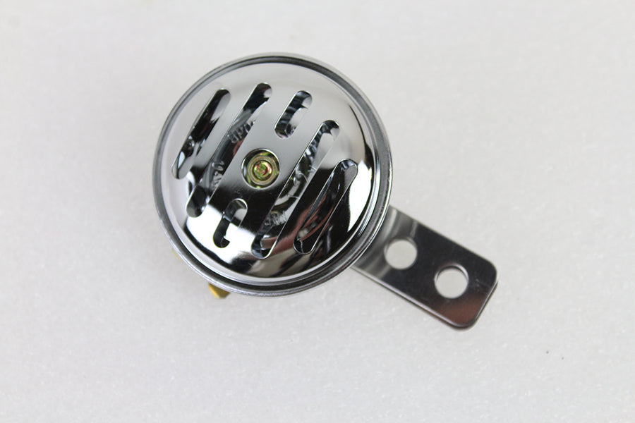 Slotted Style 12 Volt Mini Horn Chrome