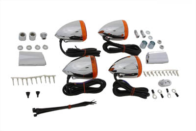 Chrome Bullet Style Turn Signal Kit