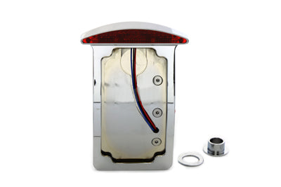 Chrome Slice LED Vertical Mount Tail Lamp Assembly