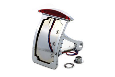 Chrome Slice LED Vertical Mount Tail Lamp Assembly