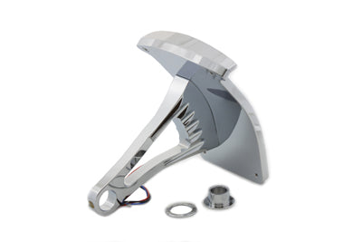 Chrome Slice LED Vertical Mount Tail Lamp Assembly