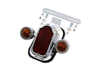 Chrome Tombstone Tail Lamp Assembly