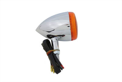 Chrome Front Torpedo Style Turn Signal