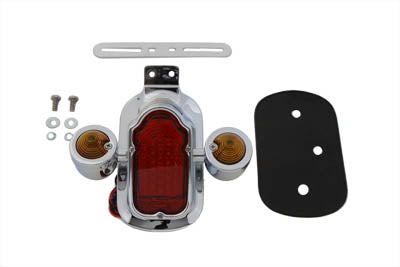 Chrome Tombstone LED Tail Lamp Assembly