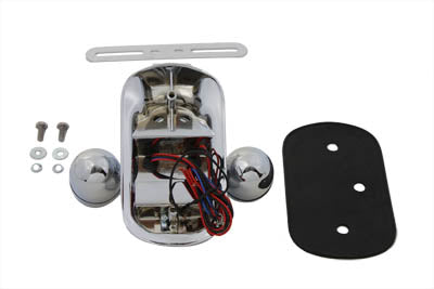 Chrome Tombstone LED Tail Lamp Assembly