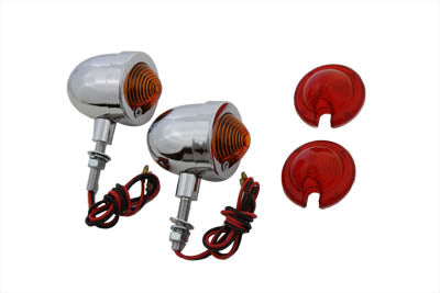 Chrome Egg Style Marker Lamp Set