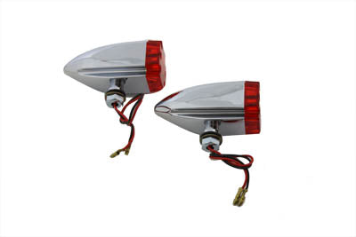 Maltese Red Lens and LED Marker Lamp Set