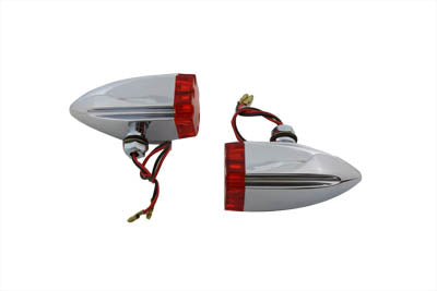 Maltese Red Lens and LED Marker Lamp Set