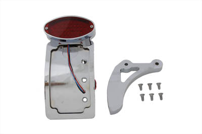 Chrome Curved Cateye Style Tail Lamp Kit