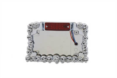 Chrome Skull Style Tail Lamp Assembly