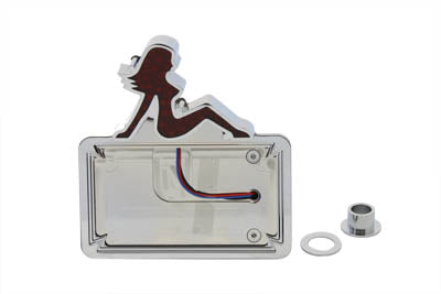 Chrome Lady Luck LED Tail Lamp Assembly