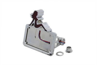 Chrome Lady Luck LED Tail Lamp Assembly