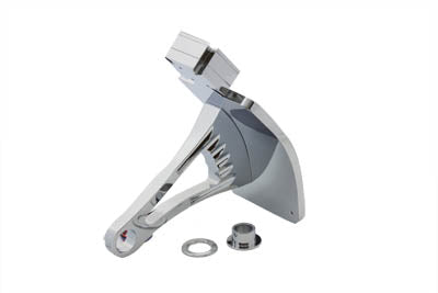 Chrome Billet Tail Lamp Kit Vertical Curved Type