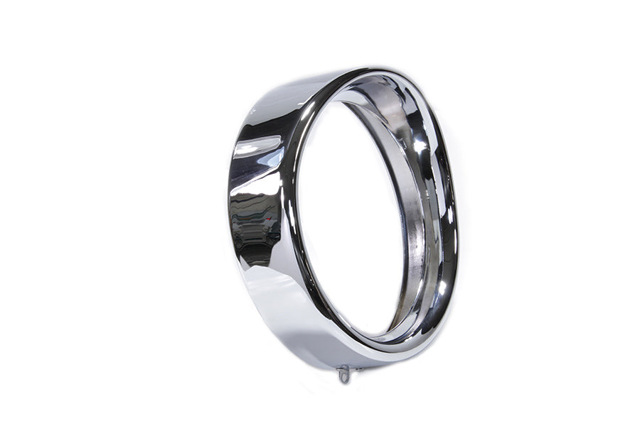 Outer Headlamp Chrome Frenched Trim Ring with Visor