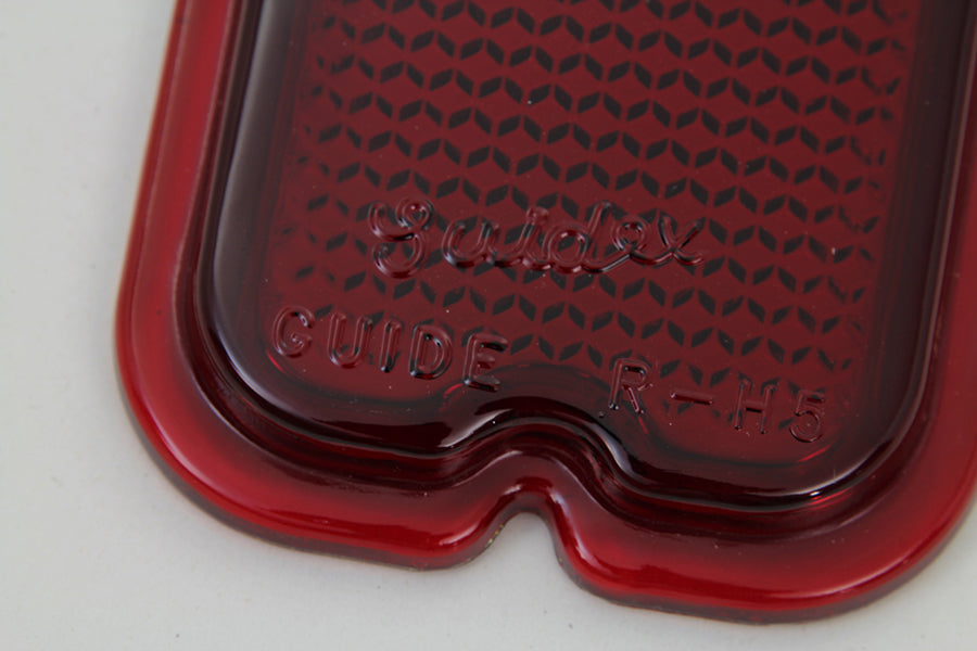 Red Glass Tail Lamp Lens