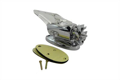 Chrome Fan Marker Lamp Blue