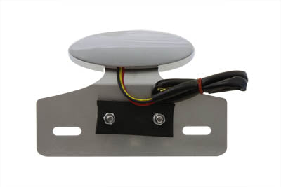 Chrome Mini LED Cateye Tail Lamp Clear Lens