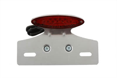Chrome Mini Cateye Tail Lamp Red Lens