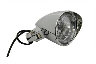 3-1/2 Round Headlamp Billet with Visor
