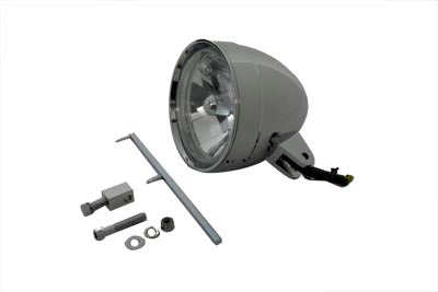 5-3/4 Round Headlamp Bullet Style Billet