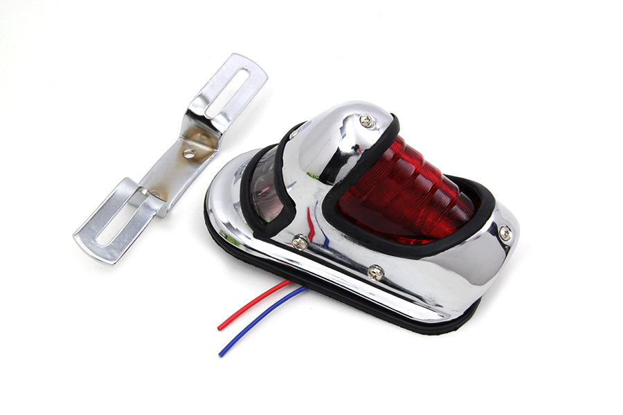 Replica Chrome Beehive Tail Lamp with Plastic Lens