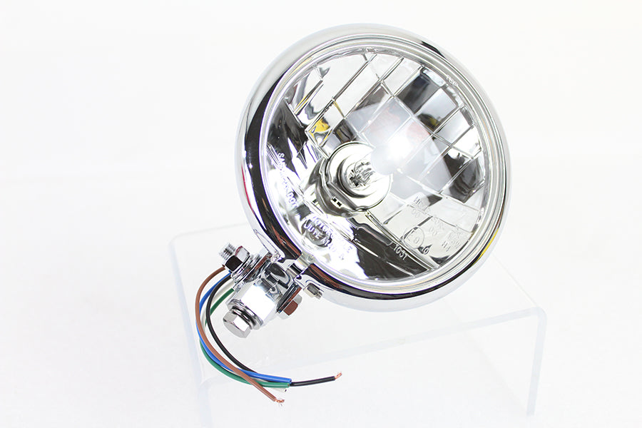 5-3/4 Round Headlamp Faceted Style