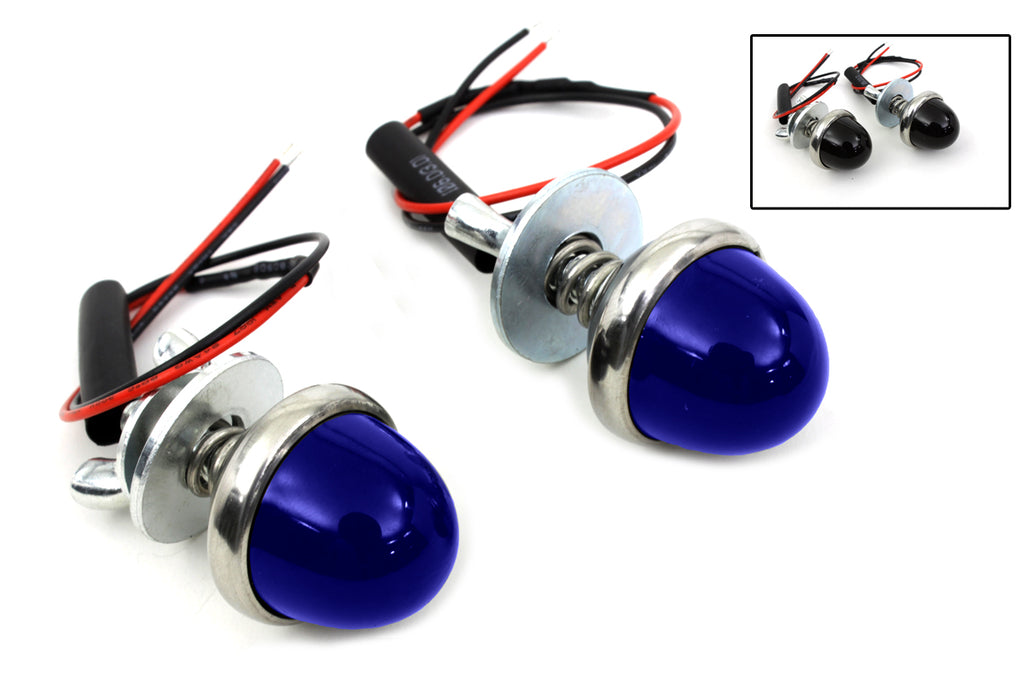 License Plate Frame Bolt Set With Glass Lens And LED Light