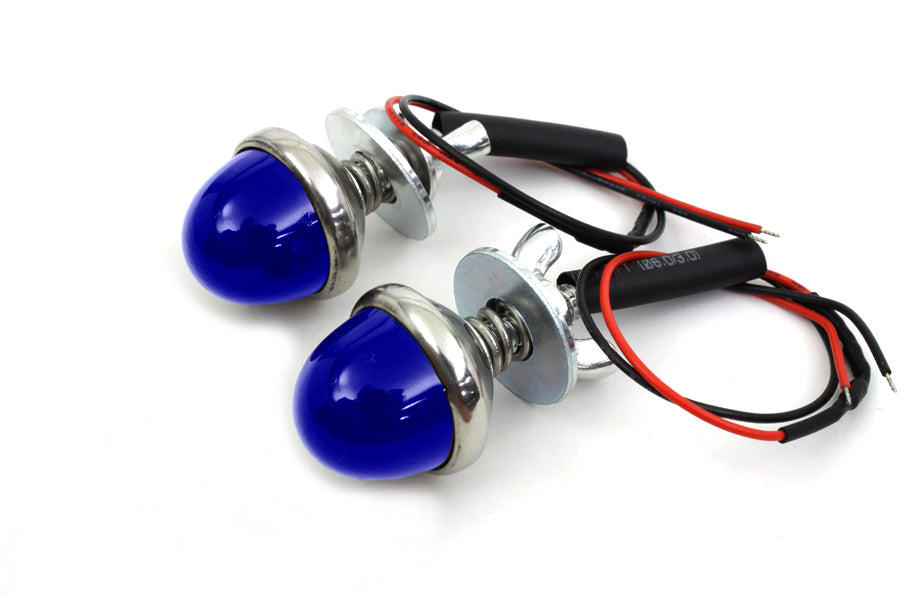 License Plate Frame Bolt Set With Glass Lens And LED Light