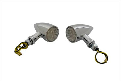 LED Bullet Marker Lamp Set Chrome