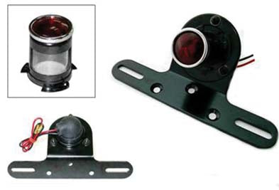 Black 1 Round Tail Lamp