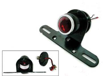 Black 1-1/2 Round Tail Lamp