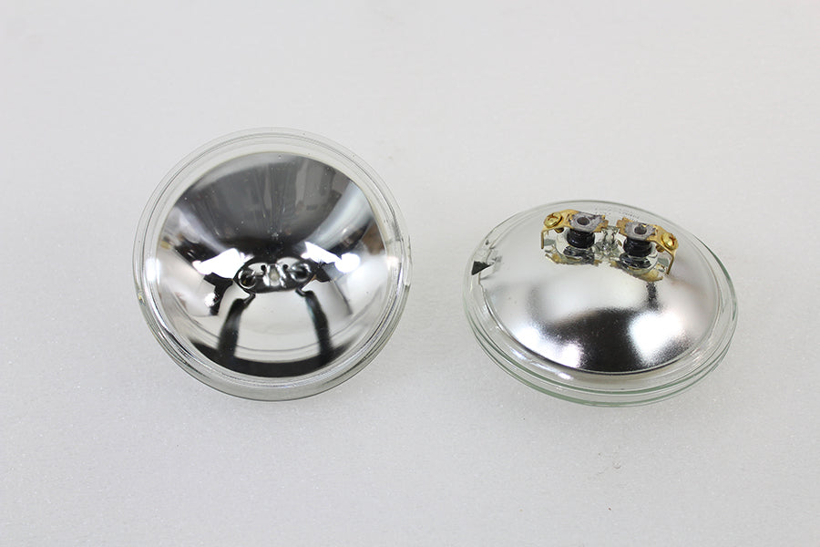 Clear 4-1/2 12 Volt Sealed Beam Spotlamp Bulb Set