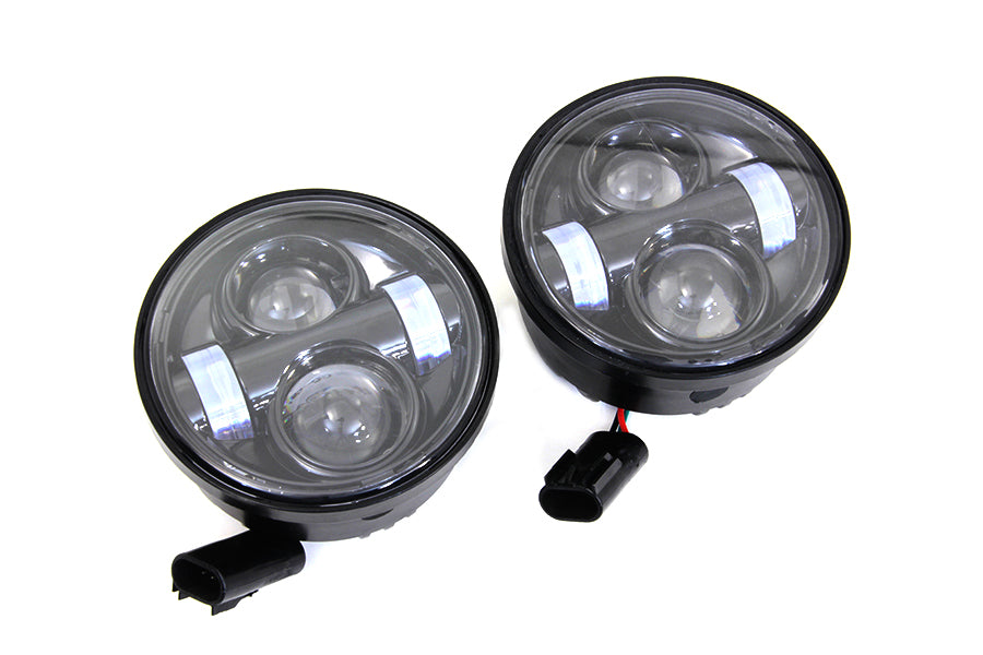 Harley Davidson 2008-17' FXD, FXDF 4-1/2" LED Headlamp/Headlight Set