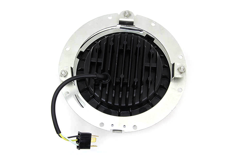 7 LED Headlamp Assembly Chrome