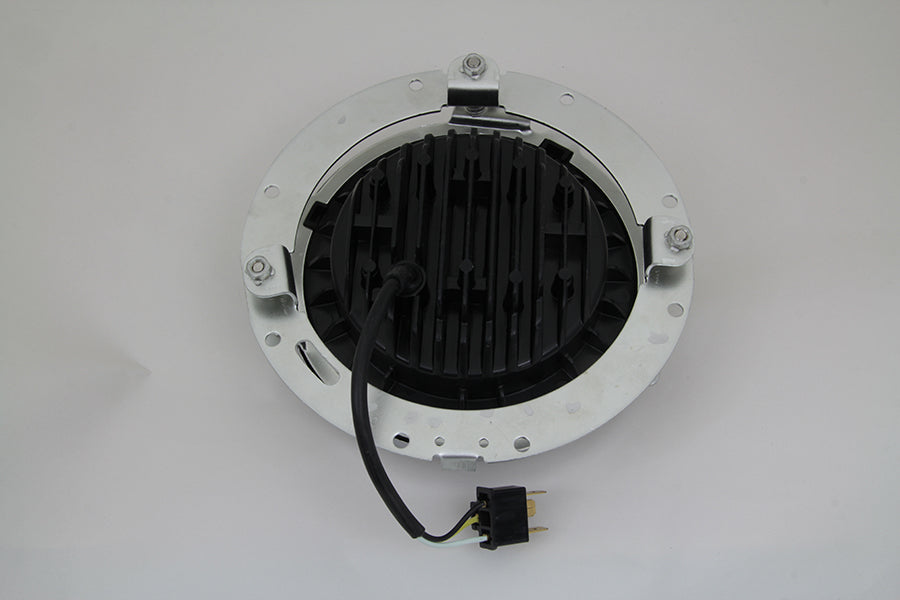 7 LED Headlamp Assembly Gloss Black