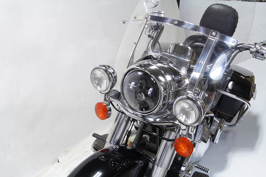 7 LED Headlamp Assembly Chrome