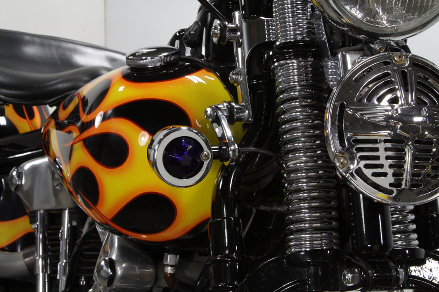 Blue Faceted Tail Lamp Lens Set