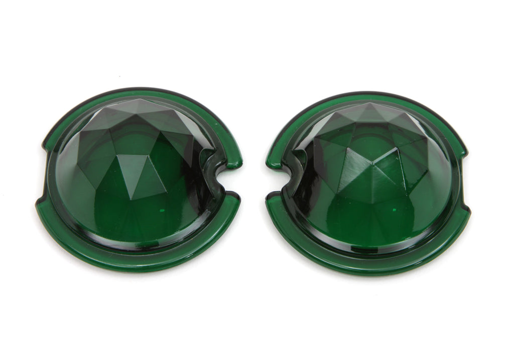 Tail Lamp Lens Set Faceted Green