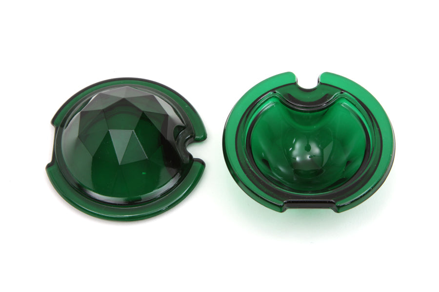 Tail Lamp Lens Set Faceted Green