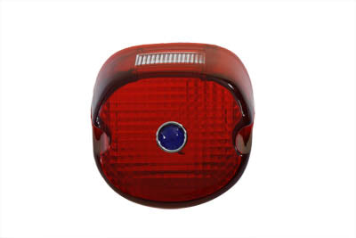 Tail Lamp Lens Laydown Style Red with Blue Dot