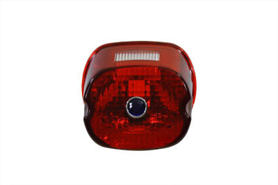 Tail Lamp Lens Laydown Style Red with Blue Dot
