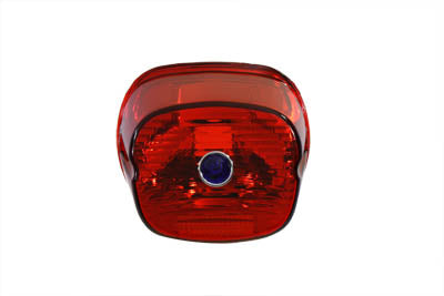 Tail Lamp Lens Laydown Style Red with Blue Dot