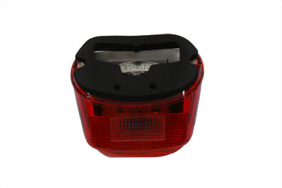 Tail Lamp Lens Laydown Style Red with Blue Dot