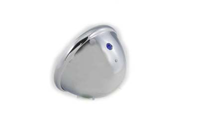 Chrome 5-3/4 Round Faceted Headlamp Assembly