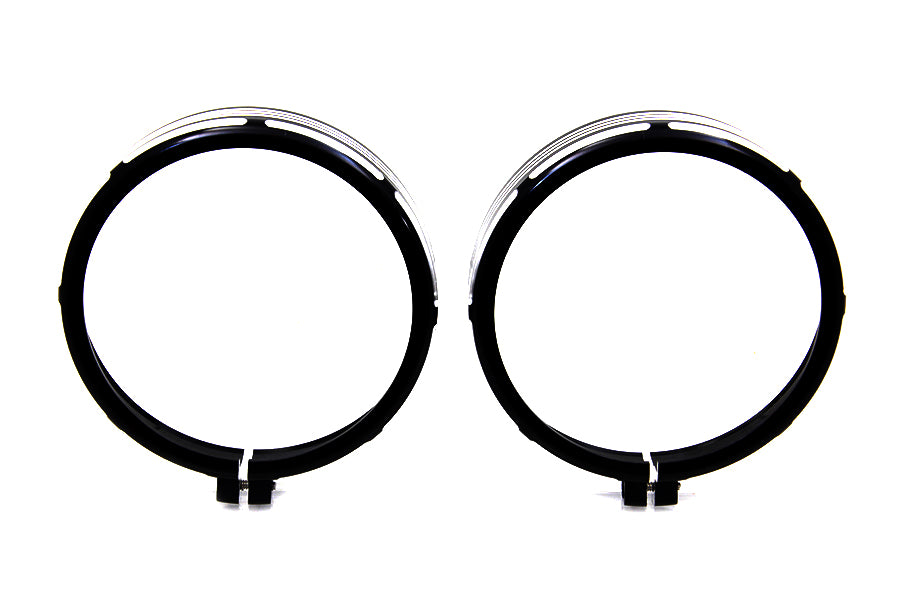 Billet Spotlamp Trim Set Black