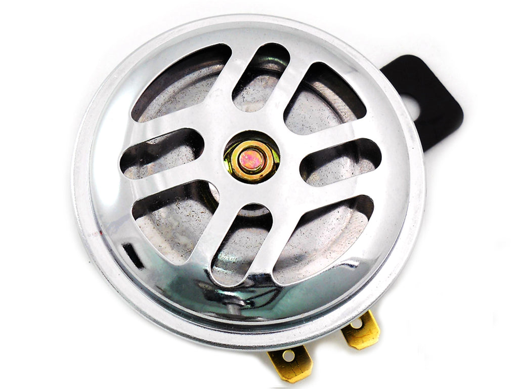 Round Horn 12 Volt Chrome 2-1/2